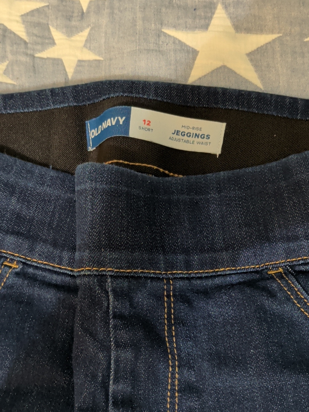 Old Navy Mid-Rise Dark Blue Jeggings - Women's 12 Short
